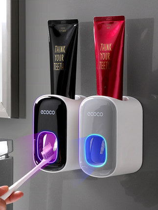 Automatic Toothpaste Dispenser Wall Mounted Bathroom Set