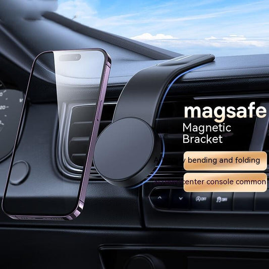 15W Magnetic Wireless Car Phone Holder  Bendable Dash Mount