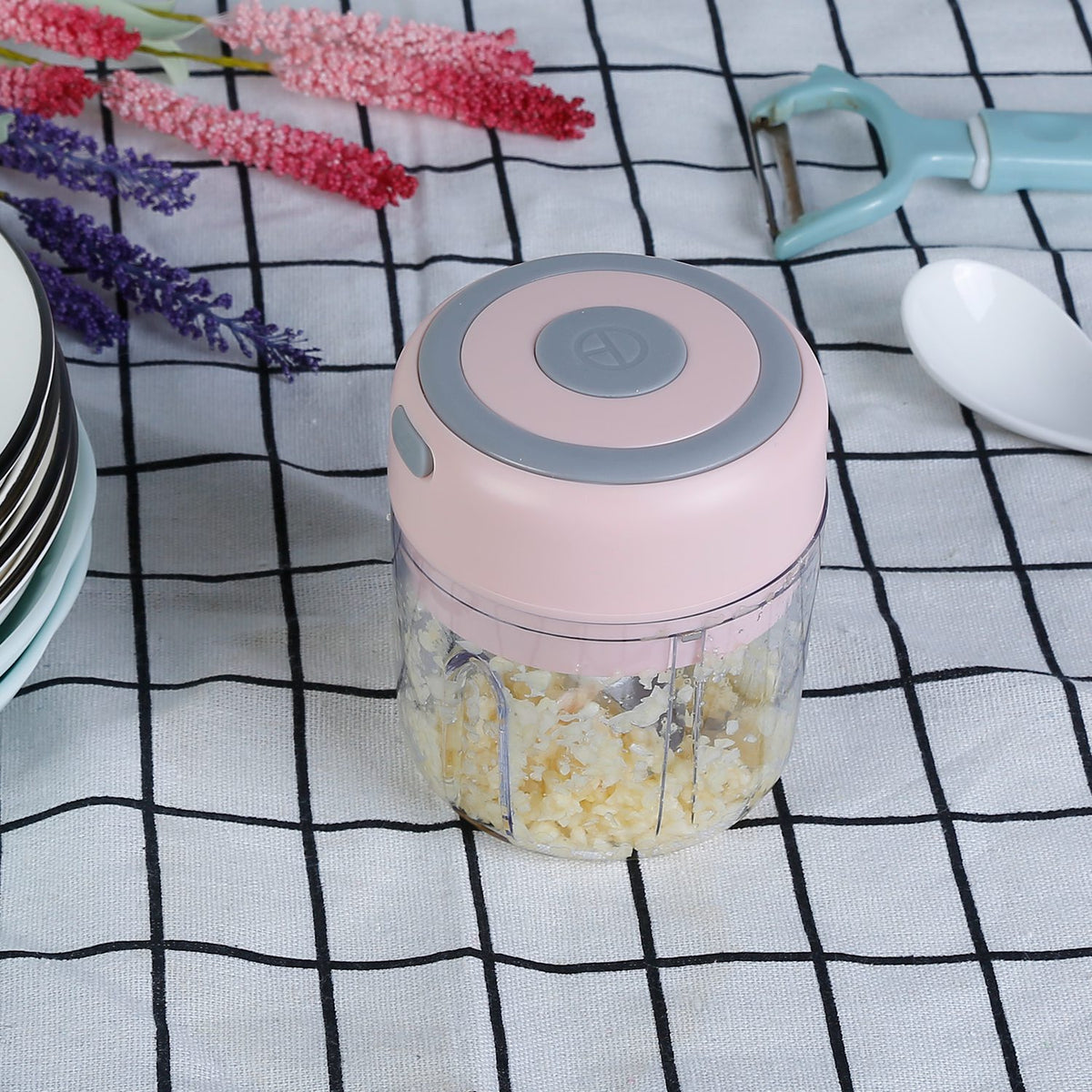 Mini Electric Garlic & Food Chopper  Cordless & Rechargeable