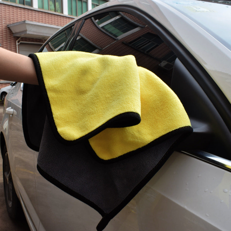 Dual-Color Microfiber Car Wash Towel – Double-Sided