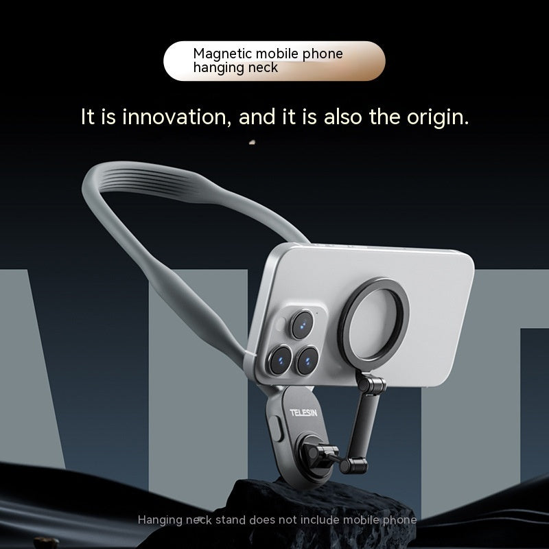 Magnetic Neck Mount Phone Holder with Quick Release | Hands-Free POV Stand