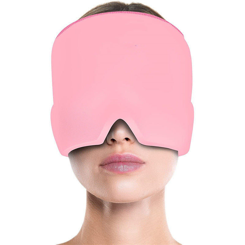 Migraine Relief Hat Cold Therapy Ice Pack Head Wrap Mask