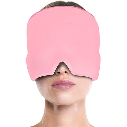Migraine Relief Hat Cold Therapy Ice Pack Head Wrap Mask