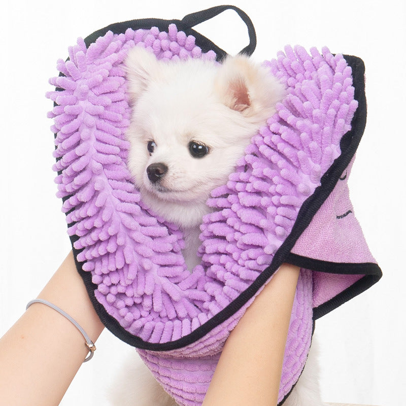 Quick Dry Microfiber Pet Bath Towel for Dogs & Cats Super Absorbent