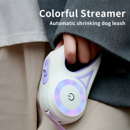 Automatic Retractable Dog Leash with Collar for Small & Medium Dogs