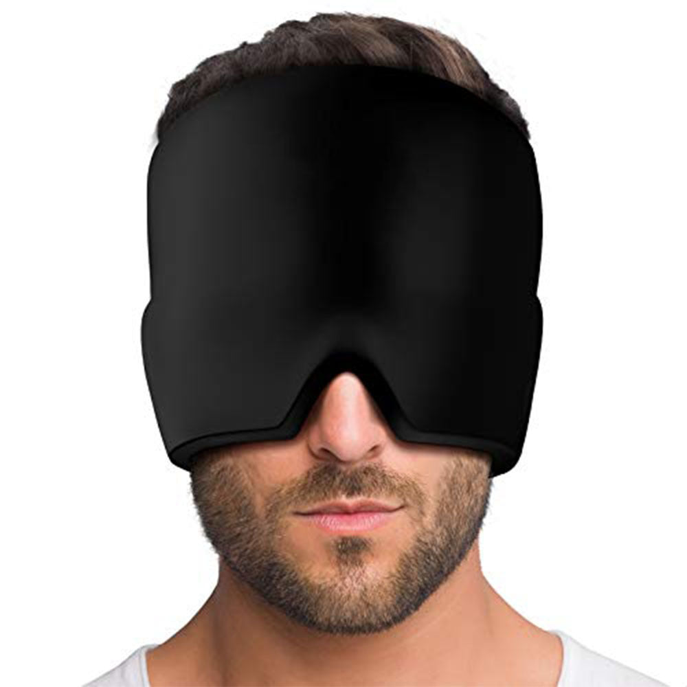Migraine Relief Hat Cold Therapy Ice Pack Head Wrap Mask