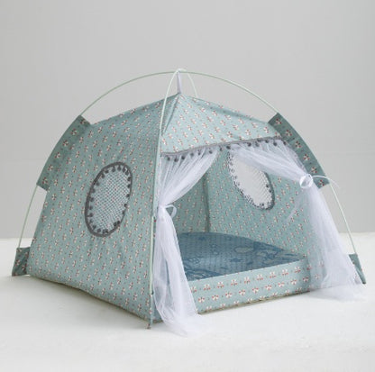 Cozy Cat Tent  Enclosed Pet Bed House for Cats