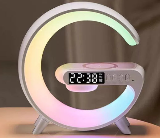 G-Shaped Smart Lamp with Bluetooth Speaker & Wireless Charging