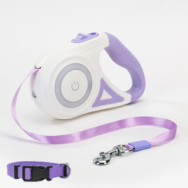 Automatic Retractable Dog Leash with Collar for Small & Medium Dogs