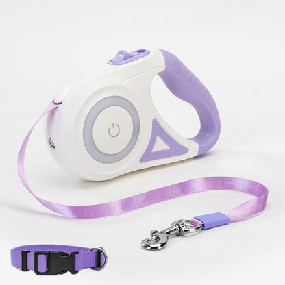 Automatic Retractable Dog Leash with Collar for Small & Medium Dogs