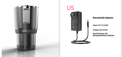 2-in-1 12V Car Heating & Cooling Cup Holder – Digital Temperature Display