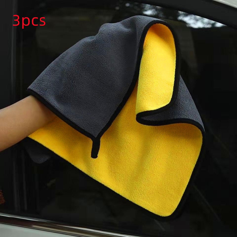 Dual-Color Microfiber Car Wash Towel – Double-Sided