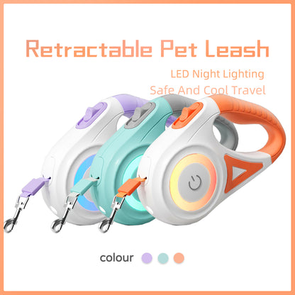 Automatic Retractable Dog Leash with Collar for Small & Medium Dogs