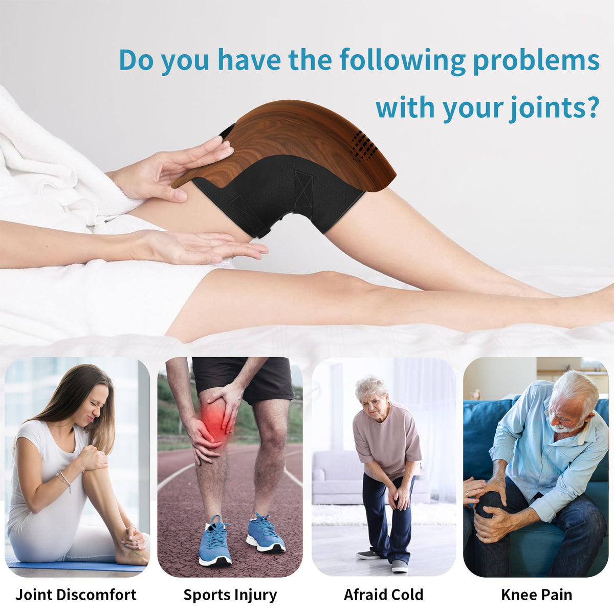 Intelligent Electric Knee Massager with Heating & Vibration