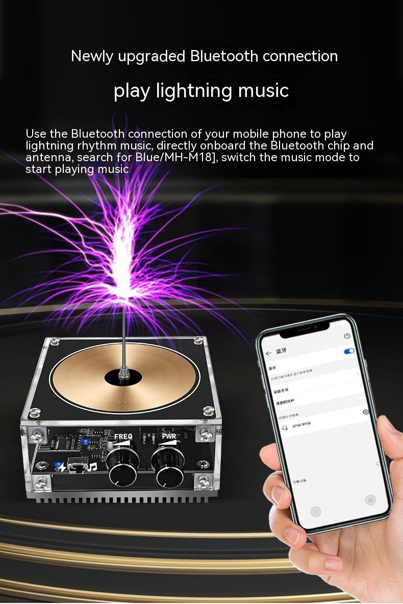 Bluetooth Music Tesla Coil  Hand Touch Lightning Toy