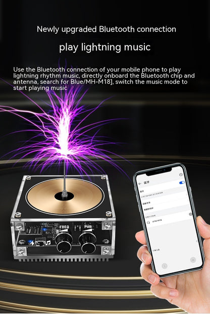 Bluetooth Music Tesla Coil  Hand Touch Lightning Toy