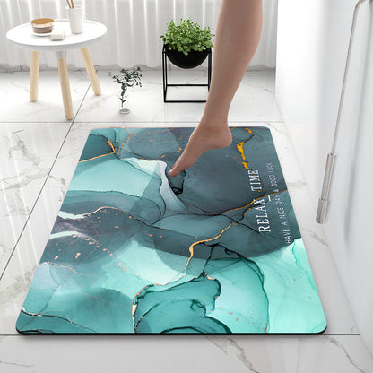 Quick-Dry Anti-Slip Bathroom Mat  Diatom Mud Floor Rug