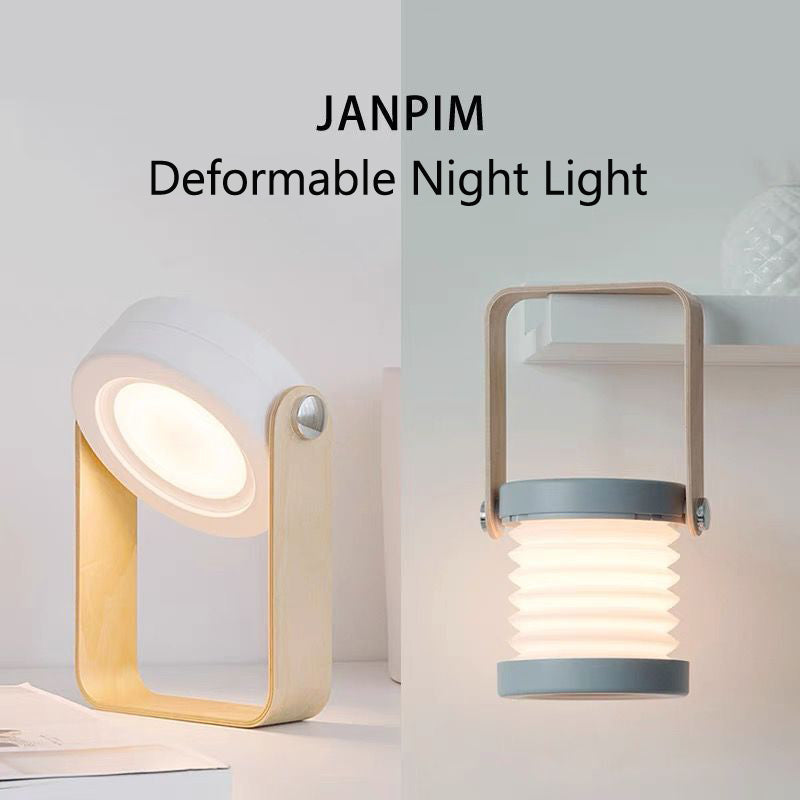 Touch Control Foldable LED Night Lamp  USB Rechargeable & Dimmable