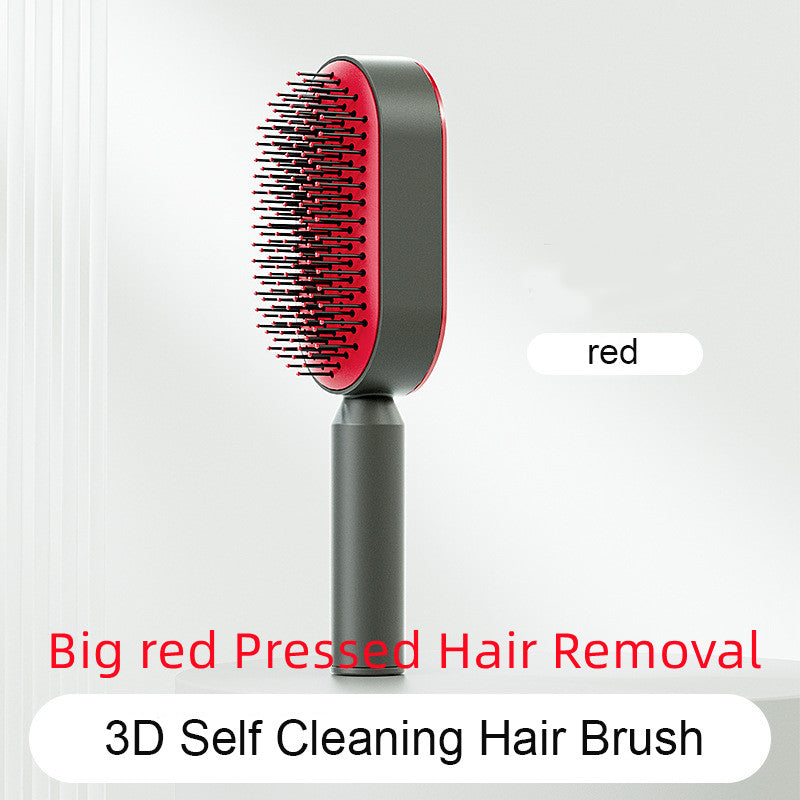 Self Cleaning Anti Static Scalp Massage Hair Brush