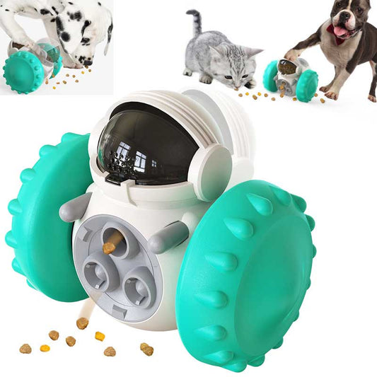 Smart Slow Food Dog Cat Toy Balance Car Interactive