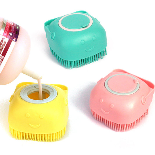 Silicone Dog & Cat Grooming Gloves Bath Massage & Shampoo Brush
