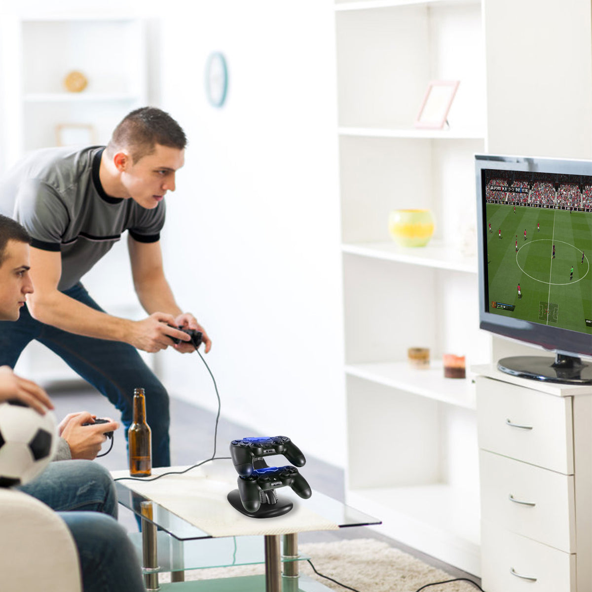 Dual Charging Dock Station for PS4 Controllers with LED Indicator