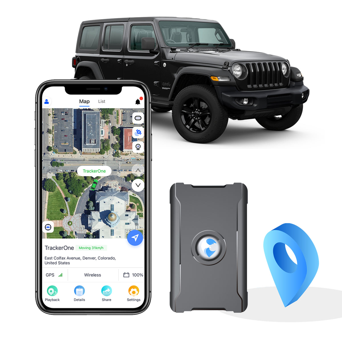 Anti-Theft GPS Tracker – Real-Time Car, Bike & Luggage