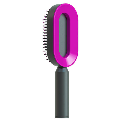 Self Cleaning Anti Static Scalp Massage Hair Brush