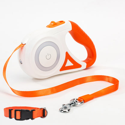 Automatic Retractable Dog Leash with Collar for Small & Medium Dogs
