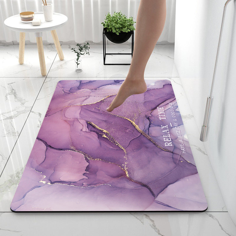 Quick-Dry Anti-Slip Bathroom Mat  Diatom Mud Floor Rug