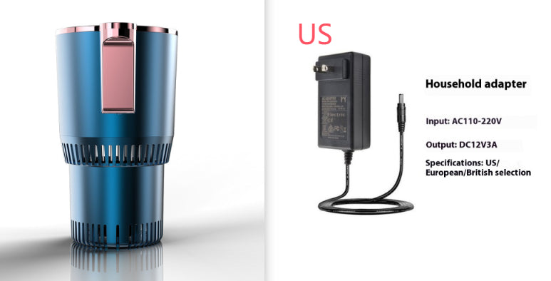 2-in-1 12V Car Heating & Cooling Cup Holder – Digital Temperature Display