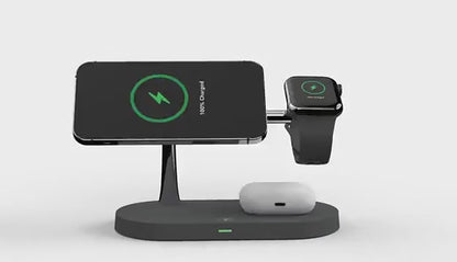 5-in-1 Magnetic Wireless Charger – 15W Phone, Watch & Headset